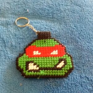 Green Ninja Turtle Keychain